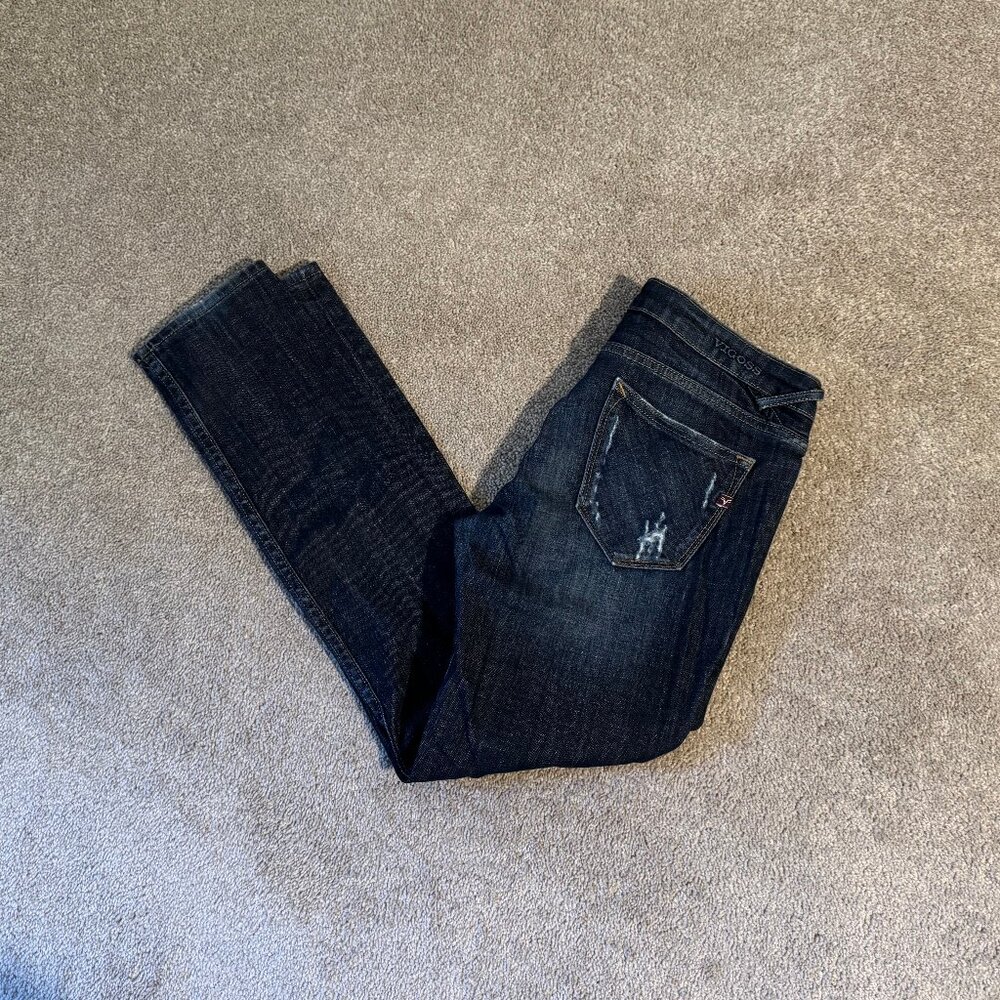 Vigoss The Thompson Tomboy Destroyed Distressed Straight Leg Jeans Sz 30 (33x29)